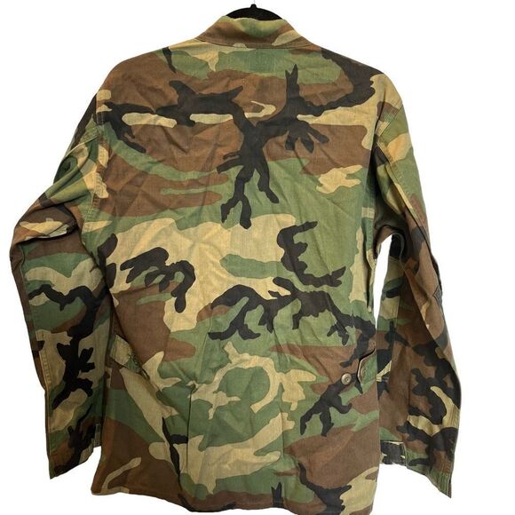 Men's Military Coat U.S. Air Force Woodland Camo Size Small Regular - Picture 2 of 11